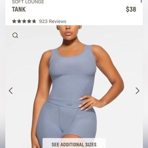 SKIMS Soft Lounger Tank Boxer Set - Purple Plum